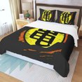 thumbnail image 2 of Dragon Ball Master Roshi Symbole Kanji Design Japonais Cool Ensemble de Couette Trois Pièces, 2 of 7