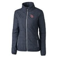 thumbnail image 2 of Women's Cutter & Buck Heather Navy Louisville Bats Rainier Primaloft Eco Full-Zip Jacket, 2 of 3