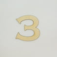 thumbnail image 1 of 1 Pc, 6 Inch X 1/4 Inch Wood Numbers 3 In The Copperplate Gothic Bold Font Great For Craft Project & Different Decor, 1 of 3