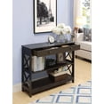 thumbnail image 4 of Pemberly Row Transitional Console Table with Drawer in Espresso Wood Finish, 4 of 7