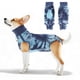 thumbnail image 1 of Traje de recuperación único para perros, traje postquirúrgico, ropa para heridas abdominales y condiciones de la piel, azul grande, 1 of 7