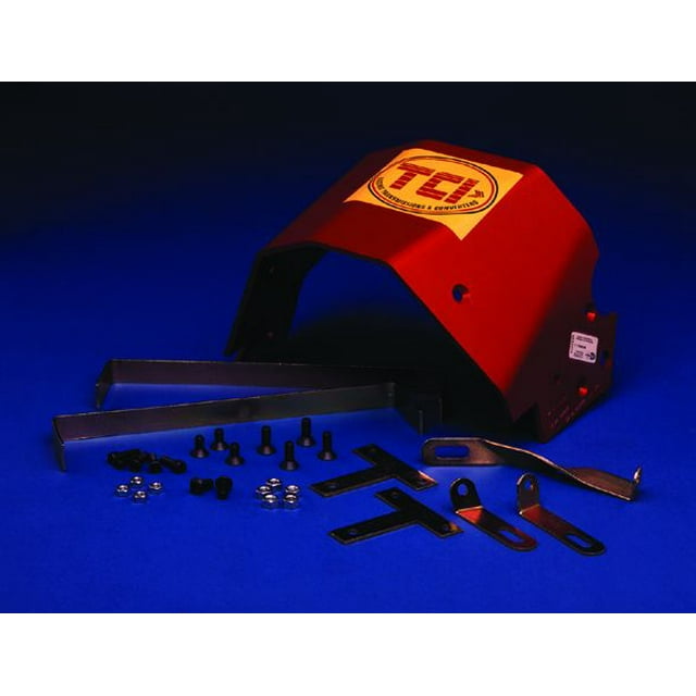 TCI Automotive 970000 Auto Trans Case Shield Powerglide; GM; Red; 6061-T6 Aluminum; SFI Rated
