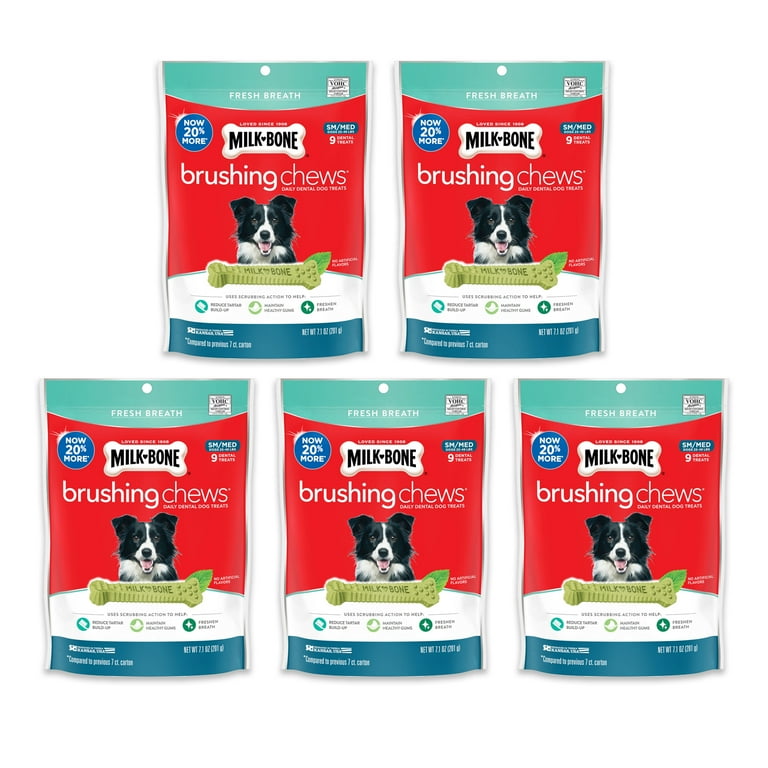 Milk Bone Brushing Chews Daily Dental Dog Treats Fresh Breath