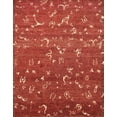 thumbnail image 1 of Ahgly Company Machine Washable Indoor Rectangle Abstract Bright Orange Area Rugs, 2' x 3', 1 of 7