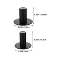 thumbnail image 2 of SOPOTUTU 2Pcs Speaker Metal Stand Black Loudspeaker Base Replacement for Home and Stage, 2 of 7