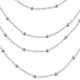 thumbnail image 7 of tasrioml Women Necklace Multi-layered Bead Hollow Chain Sweater Pairing Necklace Daily Party Prom Neck Jewelry, 7 of 7