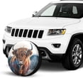 thumbnail image 2 of KAKALAD Beautiful Highland Cow 02 Spare Tire Cover Universal Vehicle Accessories Buckle Car Tools 16”in, 2 of 6