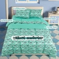 thumbnail image 2 of PiccoCasa 5 Piece Kids Duvet Cover Bedding Set Cartoon Pattern Queen Green, 2 of 6