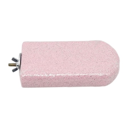 Bothyi Bird Perch Platform Trimmer Playstand Parrot Stand Beak Grinding Stone for Paws Pink