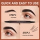 thumbnail image 3 of Lápiz de cejas microblading resistente al agua 2 en 1, punta de pincel con 4 puntas de horquilla para cejas con aspecto de pelo natural, maquillaje de cejas, lápiz de cejas de 2 ml., 3 of 5