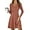 Caramel, variant on Women Long Sleeve Ribbed Knit Short Dresses Fall Winter V Neck Casual Swing A Line Sweater Dress