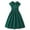 Green, variant on Krdevn Girls' Large Size Flowy Collar Retro Solid Color Patchwork Sleeve Corsetted Waist Dress with Pleated Skirt,9-10 Years