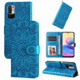 thumbnail image 4 of Funda tipo cartera GANGXUN para Xiaomi Poco M3 Pro 5G , diseño girasol, cuero PU, soporte, cierre magnético, tarjetero, 4 of 5