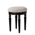 thumbnail image 6 of Bobkona St. Croix 3 Fold Mirror Vanity Table with Stool Set, Black, 6 of 9