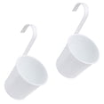 thumbnail image 3 of 2pcs Hanging Flower Pots Metal Iron Bucket Planter Pot Metal Flower Bucket, 3 of 9