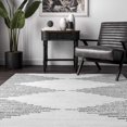 thumbnail image 4 of nuLOOM Romina Machine Washable Diamond Stripes Area Rug, 4' x 6', Ivory, 4 of 4