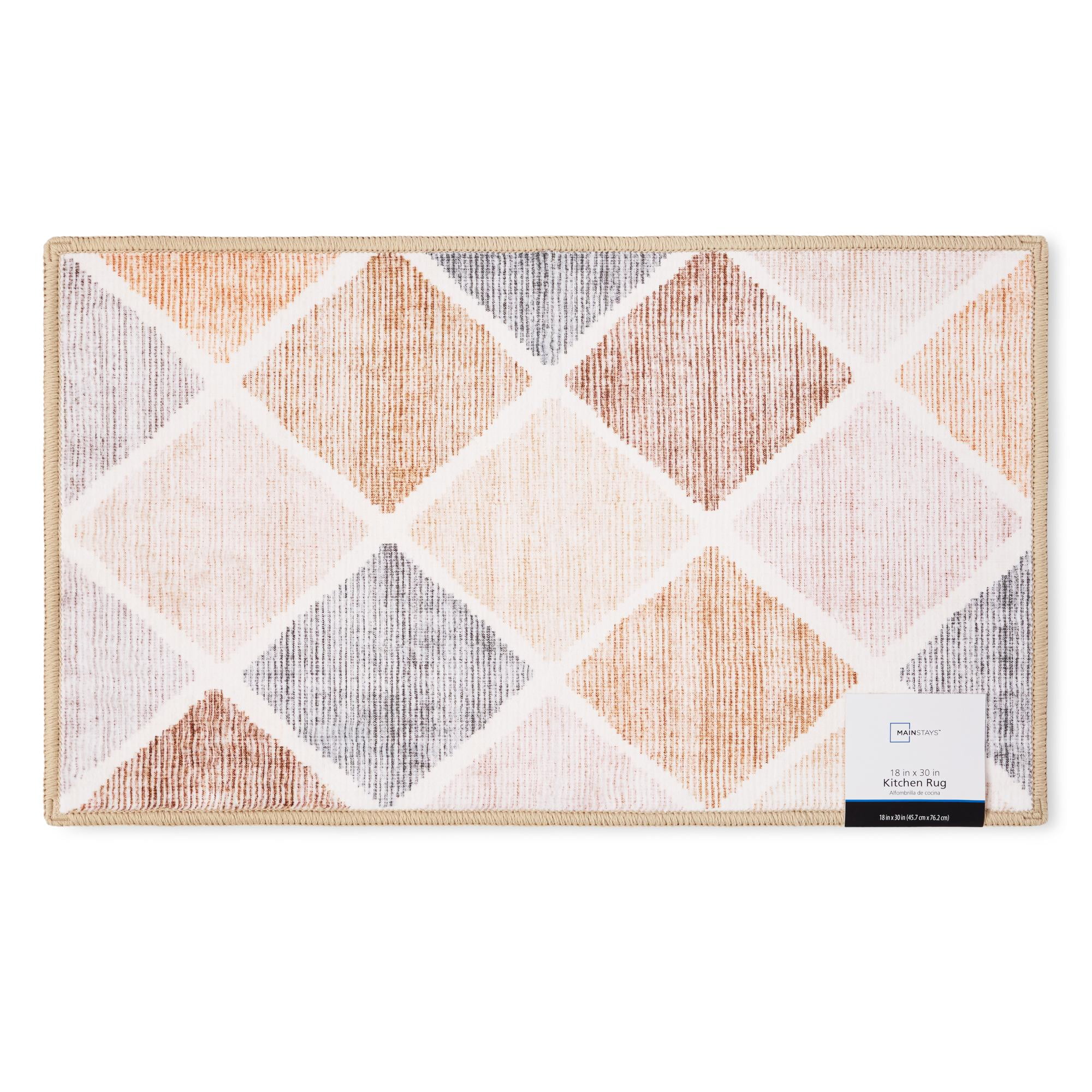 Mainstays Diamond Geo Kitchen Mat, 18 in x 30 in