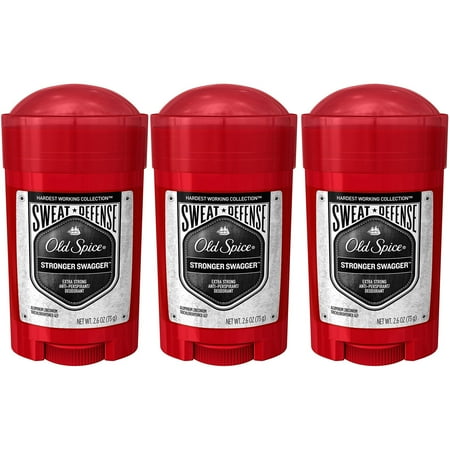 Old Spice Sweat Defense Deodorant, Stronger Swagger, 2.6 oz, 3 Pack