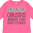 thumbnail image 4 of Inktastic Cousins Make the Best Friends Boys or Girls Long Sleeve Toddler T-Shirt, 4 of 5