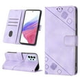 thumbnail image 1 of Nalacover Wallet Case for Samsung Galaxy A53 5G, Skin-Friendly PU Leather Shoulder Strap Lanyard Crossbody Magnetic Clasp Flip Folio Cover with Card Slots Holder Kickstand Shockproof Case,Purple, 1 of 9
