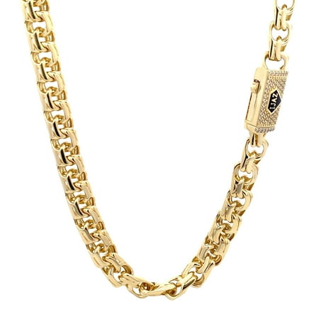 10K Gold High Polish Chino Chain 8Mm 20"