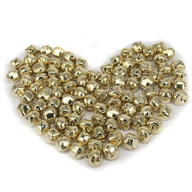 100 Piezas Chapado en Oro BELL CHARMS PENDIENTE ARTESANÍa HOBBY JOYERÍa DECORACIÓN