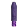 thumbnail image 2 of Shots Royal Gems Dazzling Rechargeable Silicone Miniature Rabbit Vibrator Purple, 2 of 4
