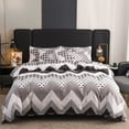 thumbnail image 1 of Black Marble Duvet Cover Set Modern Abstract Marbling Bedding Set for All Seasons Microfiber 1 Comforter Cover and 2 Pillowcases, 1 of 7