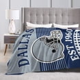 thumbnail image 4 of Football Fans Blanket Football Team Throw Blanket City Classic Flannel Blanket Plush Lightweight Soft Cozy Warm Fuzzy Fleece Football Gifts for Men Bedroom Decor Sofa Couch Bed 60"X50", 4 of 6