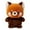 Brown Raccoon, variant on YiJuHui 1pcs Plush Realistic Fox Stuffed Animal Ultra Soft Sleep Aid Anxiety Relief Companion Toy for Adults
