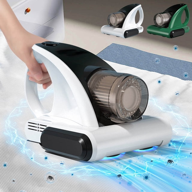 Xihbxyly Quitapolvo para Sofá Cama, Diseño Compacto y Portátil, Aspiradora Inalámbrica para Eliminar Pelos y Manchas, Limpieza Multifuncional, Ideal para Uso Doméstico, Disponible En Blanco y Verde,