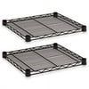 Alera Industrial Wire Shelving Extra Wire Shelves, 18" x 18", 2-Pack, Available in Silver or Black