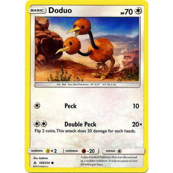 Pokemon Unbroken Bonds Doduo #150