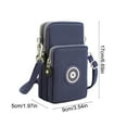 thumbnail image 3 of Twfbrm Small Crossbody Bag for Women, Oxford Cloth Cell Phone Purses with 3 Compartments, Lightweight Casual Shoulder Bag with Adjustable Strap, Mini Wallet Pouch for Travel Shopping Walking, 3 of 7