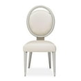 thumbnail image 3 of Michael Amini Eclipse Wood & Fabric Side Chair in Moonlight Gray (Set of 2), 3 of 13