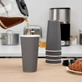 thumbnail image 3 of Restpresso 20 oz Gray Paper Coffee Cup - Ripple Wall - 3 1/2" x 3 1/2" x 6 1/4" - 250 count box, 3 of 8