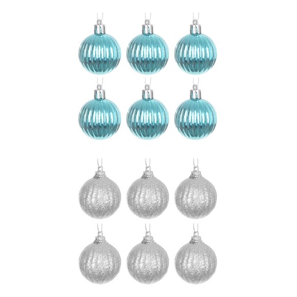 Limited Time Deal Christmas Crafts Funny Christmas Ornament 12Pcs Christmas Shatterproof Ornaments for Christmas Tree Hanging Xmas Tree Baubles Decorations