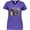 Purple, variant on Inktastic Colorful Lurking Gator Women's V-Neck T-Shirt