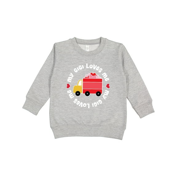 Inktastic My Gigi Loves Me Valentine Truck Toddler Sweatshirt