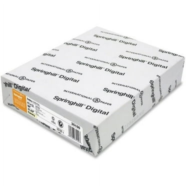 Springhill 8.5x11 Inkjet, Laser Printable Multipurpose Card Stock Letter - 8 1/2" x 11" - 90 lb Basis Weight - Smooth, Hard - 250 / Pack - Canary