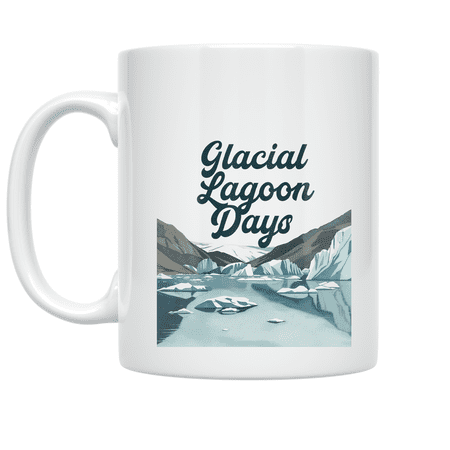 Glacial Lagoon Days Design - Nature Explorer - 11 oz Ceramic Coffee Mug