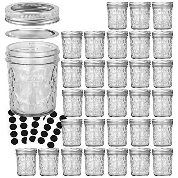 Mason Jars 6 OZ, VERONES 30 PACK 6oz Mason jars Canning Jars Jelly Jars