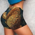 thumbnail image 4 of Naloa Leopard Reading Tarot Cards Biker Shorts for Women Seamless Scrunch Short Women’s Yoga Shorts for Gym Running Sport Shorts-, 4 of 8