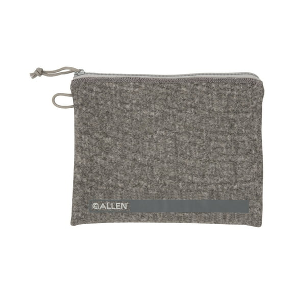 Allen Company Lockable Handgun Storage Pouch with Writeable ID Label, Full-Size 7" to 9" Pistols, Gray