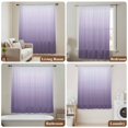 thumbnail image 5 of Purple Ombre Sheer Curtains 84 Inch Length, Light Filtering Voile Curtain Panel, White Gradient Modern Abstract Art Rod Pocket Drapes Window Treatments for Living Room Bedroom 52"x84", 5 of 9
