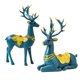 thumbnail image 4 of 2 estatuas de reno de estilo nórdico, pareja de alces, amantes , figuritas de resina de pie, adornos para escritorio, oficina, hogar, armario BLESIY Escultura de ciervo, 4 of 8