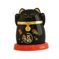 thumbnail image 5 of TOOYFUL Toothpick Box Container Case China Lucky Cat Decorative Toothpick Dispenser Box Holder Toothpick Case for Living Room Kitchen Black, 5 of 10