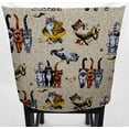 thumbnail image 3 of Beach Cats Dining Room Chair Back Covers or Seat Covers by Penny's Needful Things (Chair Back Cover Only) (19 W x 15 H CHAIR BACK), 3 of 4
