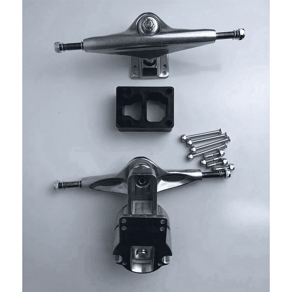 2X for Surf Skate Bracket 6 Hole Base 6.25Inch Trucks Surf Skateboard Trucks Adapter Rear Trucks,1