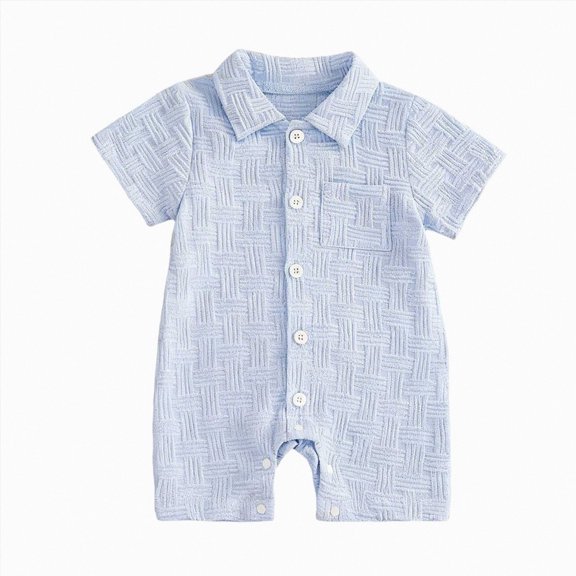 mgoYE Baby Hospital Outfit Baby Boy Clothes Newborn Boy Outfits Infant Letter Print Romper Long Pants Hat 3PCS Baby Boy's Clothing Size 6-12 Months